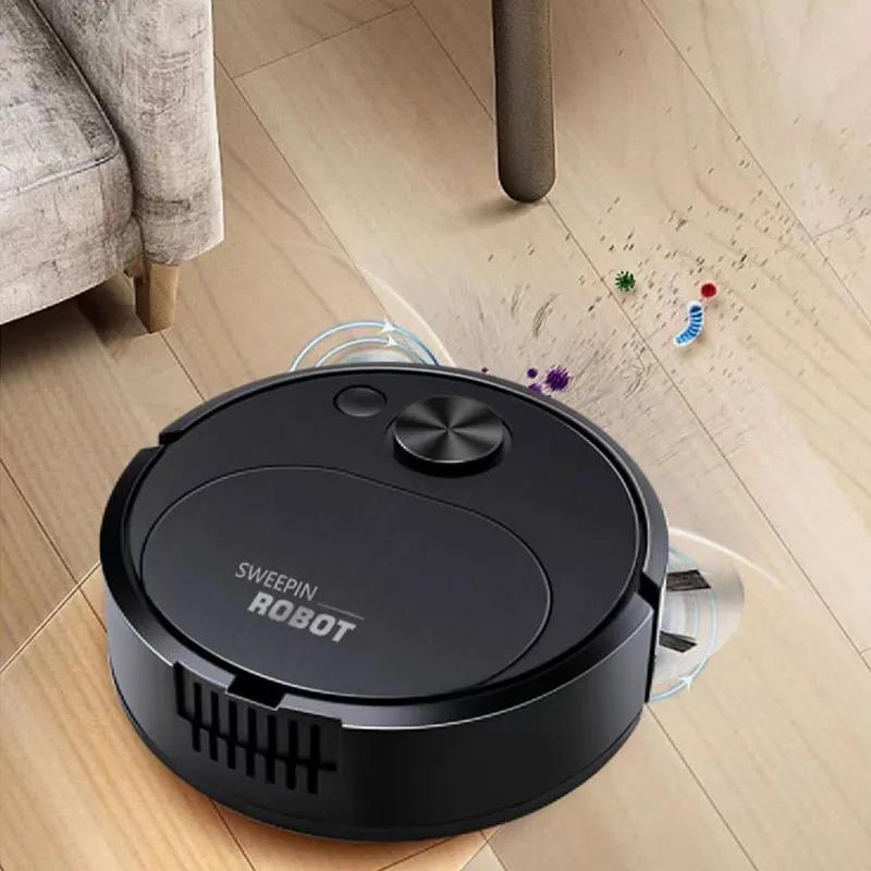 Robot Aspirateur Laveur Automatique 3-en-1 Silencieux – Nettoyage Efficace Quotidien pour Sols Durs et Parquets | Koossa