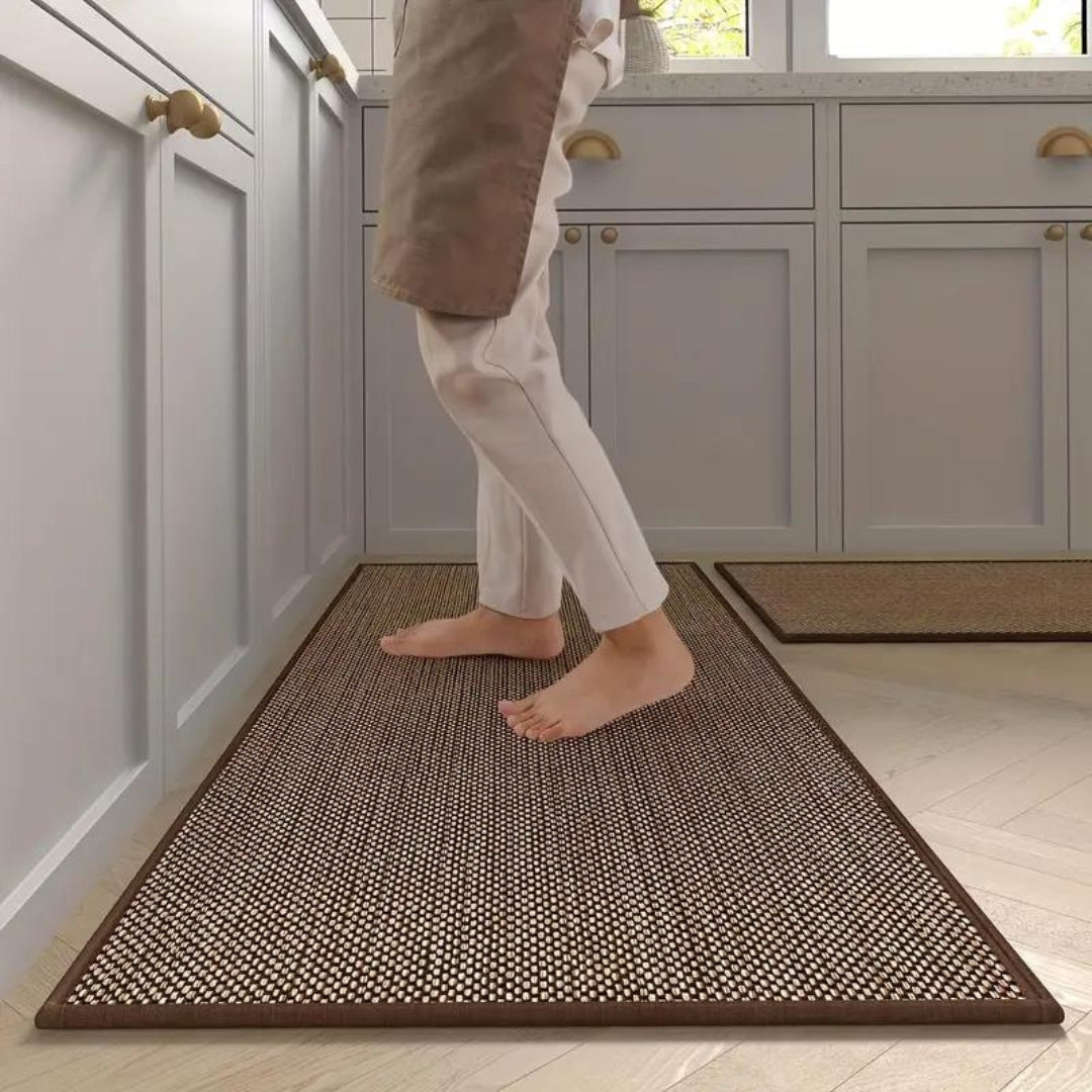 Anti-Fatigue Kitchen Mat Set 2-Piece Cushioned Foam Runner Rugs, Non-Slip Washable Floor Mats for Sink, Stove & Standing Prep | Lonoma