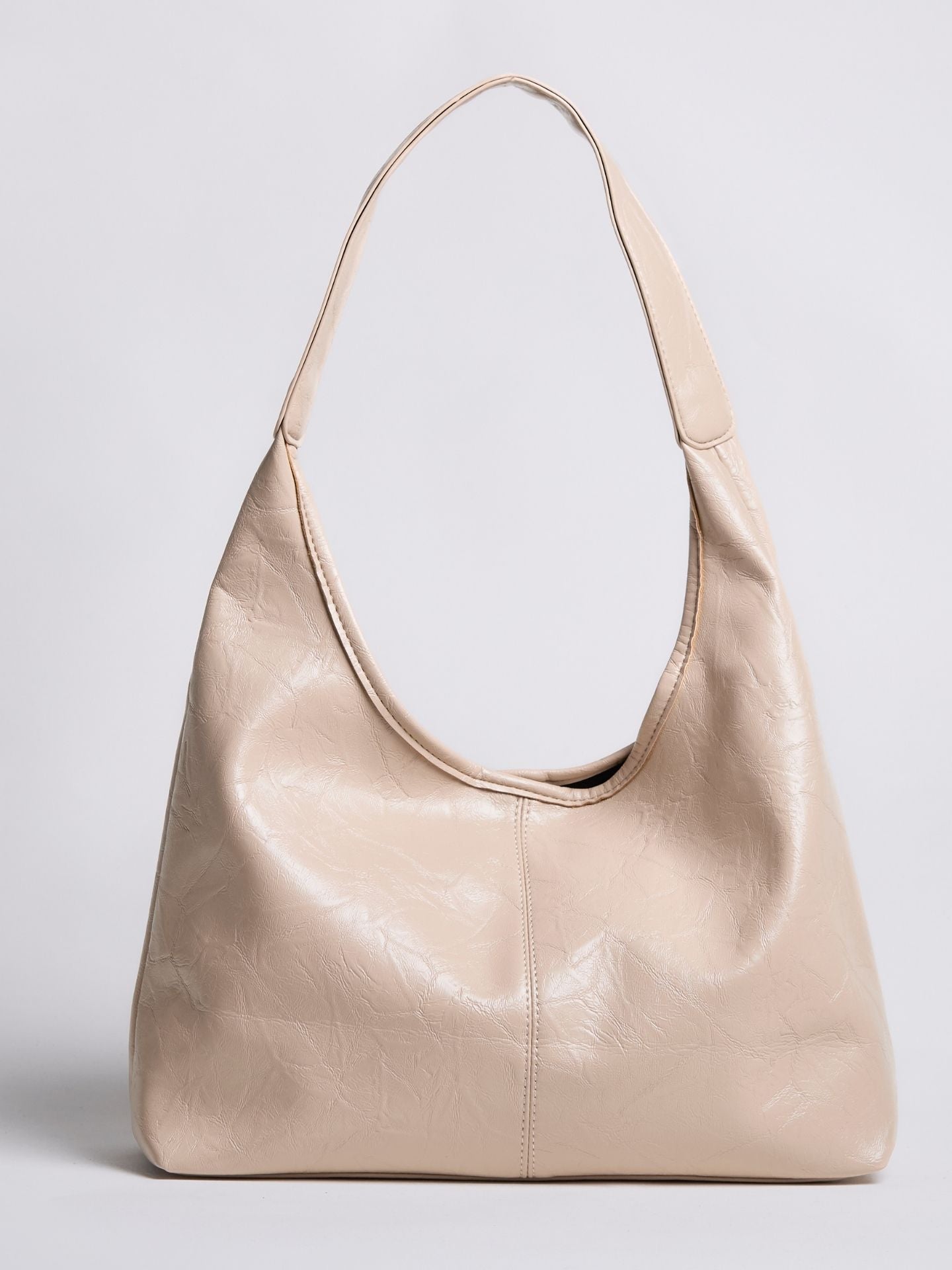 Soft Leather-Effect Tote Bag in Black with Matching Pouch | Spacious Everyday Shoulder Bag with Compartments | Koossa