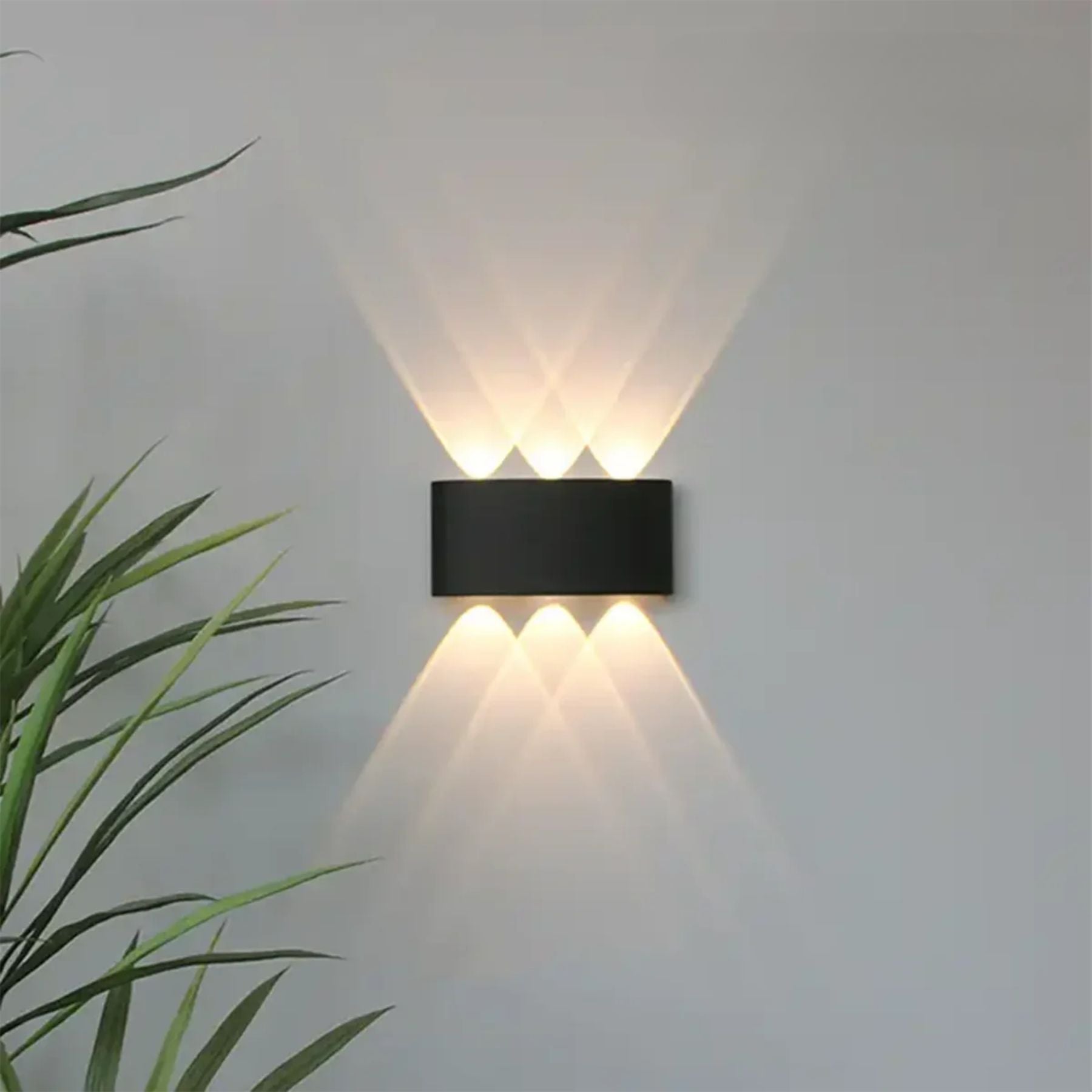 Applique murale LED IP65 double faisceau haut-bas intérieur extérieur moderne pour façade terrasse couloir | Koossa