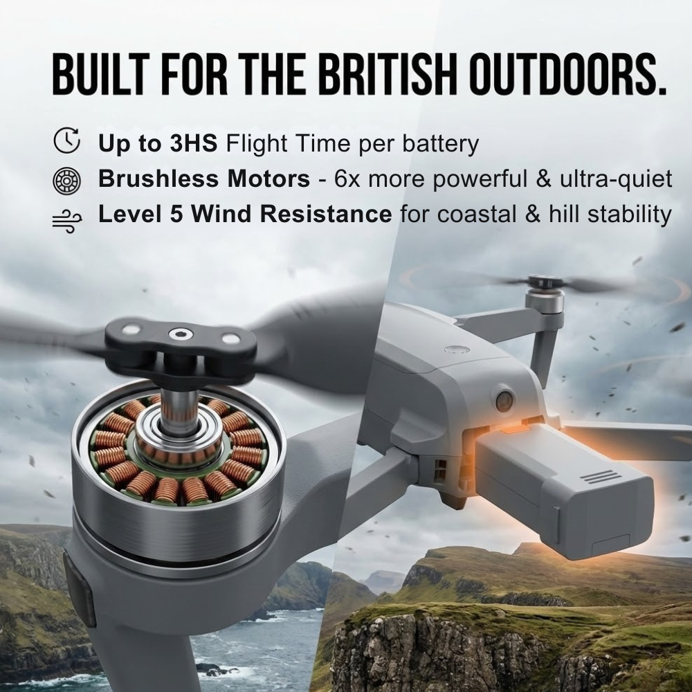 Drone Caméra 8K Double Objectif GPS Moteurs Brushless Vol Stabilisé Professionnel Photographie Aérienne | Koossa