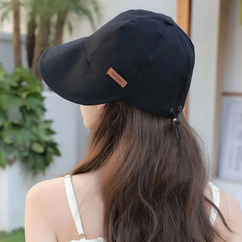 Women's Wide Brim Sun Hat — Foldable Travel Hat with Adjustable Fit for Beach & Garden | Koossa