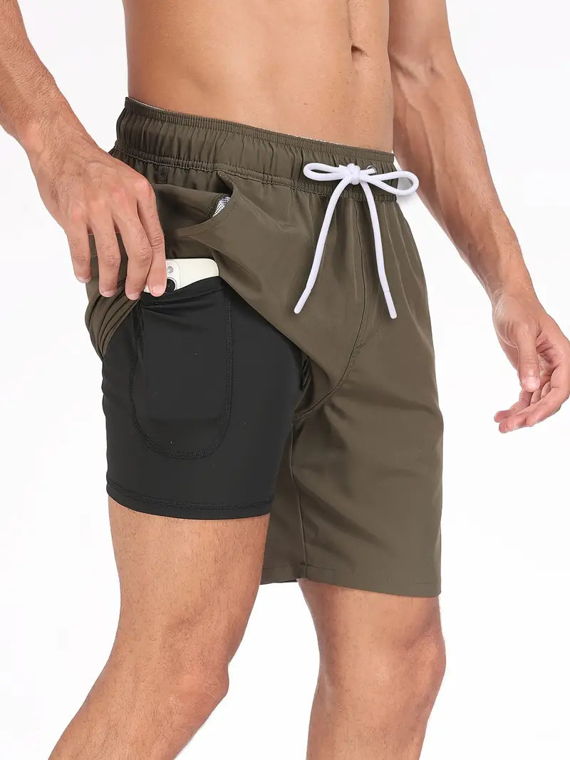 Men's Classic Swim Shorts — Quick-Drying Summer Swimwear for Beach & Poolside Holidays | Koossa