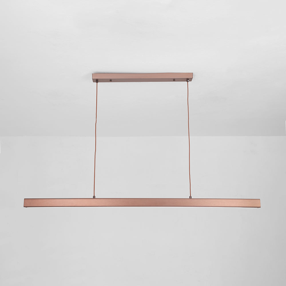 Adjustable Linear LED Pendant Light Metal Acrylic Fixture for Kitchen Island Dining Room Modern Hanging Ceiling Lamp Dimmable 3-Color | Lonoma