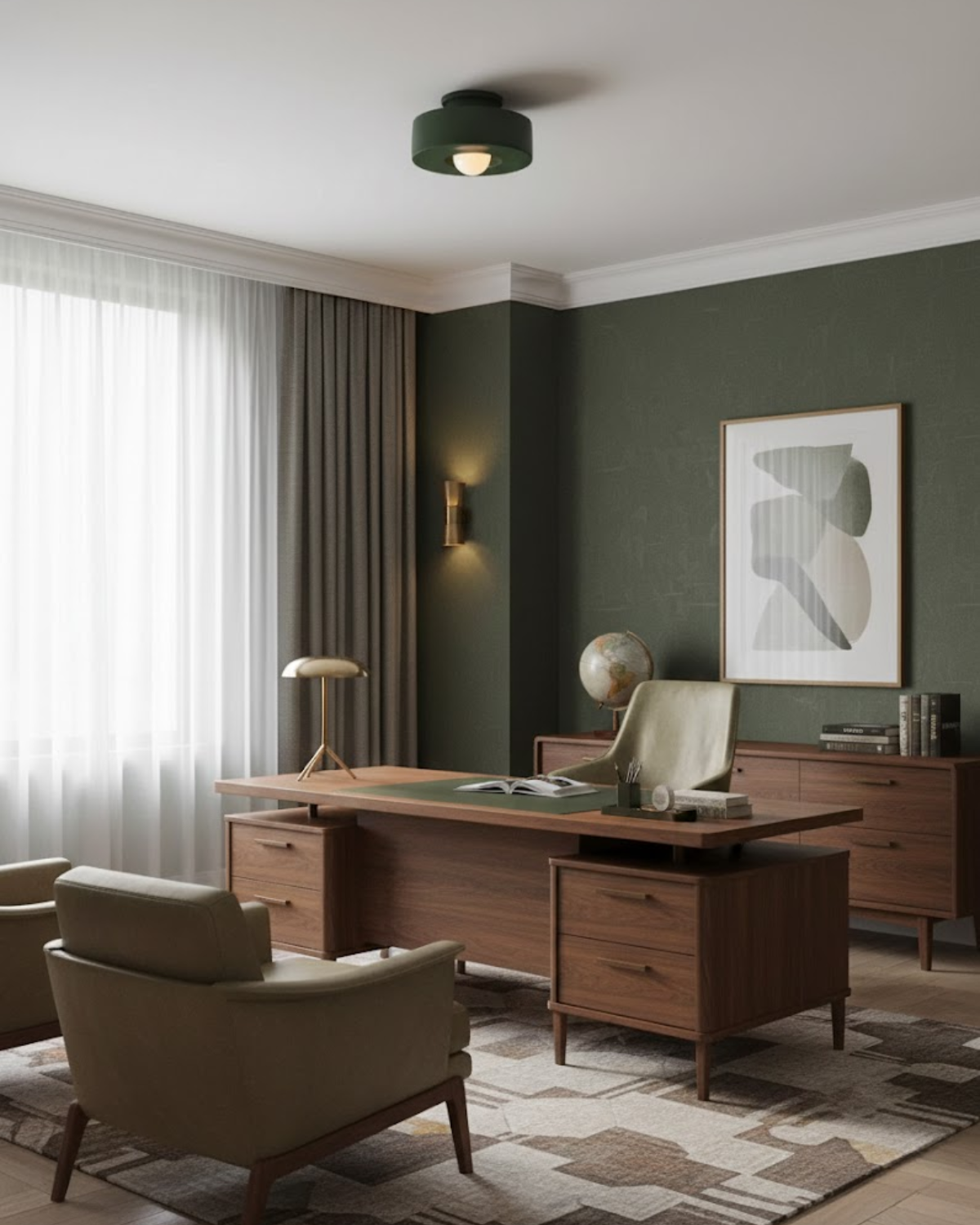 Plafonnier rond en résine avec LED intégrée pour intérieur minimaliste blanc chaud 30 cm éclairage moderne | Koossa
