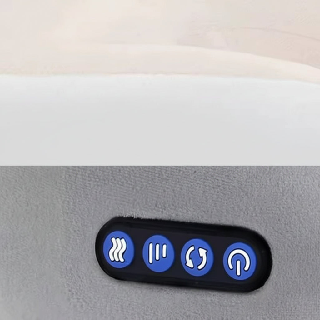 Rechargeable Heated Neck & Shoulder Massage Cushion — Ergonomic Relief Pillow with Vibration & Kneading | Koossa