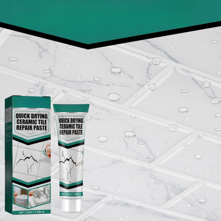 Mastic de Rénovation Carrelage 100 ml Céramique Marbre Porcelaine Fissures Éclats Étanche Mur Sol Cuisine Bain | Koossa