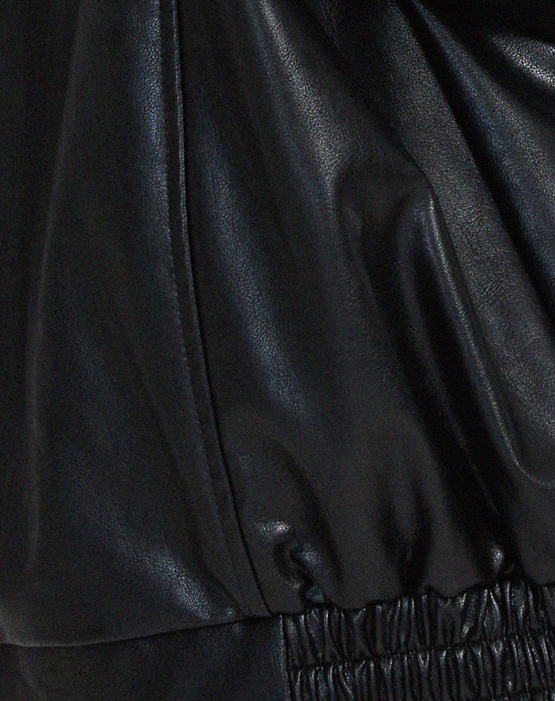 Women's Oversized Faux Leather Jacket — Relaxed Fit Jacket for Summer Evenings & Transitional Weather | Koossa