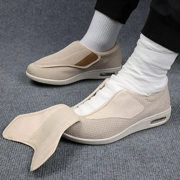 Extra Wide Diabetic Shoes for Swollen Feet – Memory Foam Comfort Footwear for Edema Relief & Circulation | Men Women Walking Shoes | Lonoma