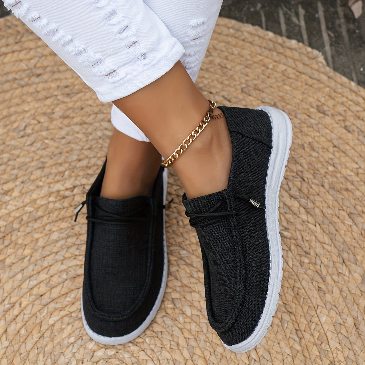 Women's Lightweight Slip-On Trainers with Breathable Mesh and Non-Slip Sole for All-Day Comfort | Koossa