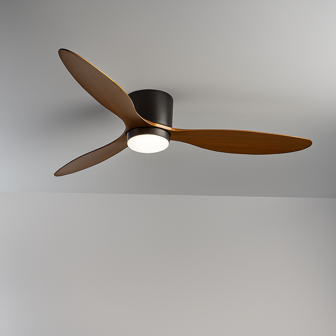 42 Inch Ceiling Fan with Dimmable LED Light, Reversible 3-Speed Quiet Motor, Modern Low Profile Fan for Bedroom, Living Room & Office | Lonoma