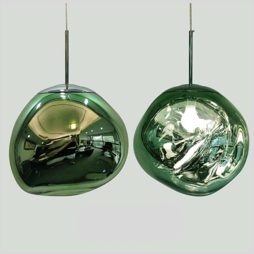 Suspension sphérique verre ou PVC finition miroir hauteur réglable éclairage décoratif salon salle à manger | Koossa