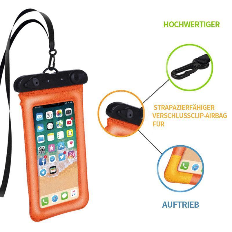 Housse étanche flottante avec cordon réglable pour téléphone portable étanche submersible jusqu'à 30 m de profondeur | Koossa