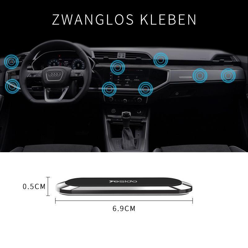 Magnetic Car Phone Mount, 360° Rotating Dashboard Phone Holder, Nano Gel Adhesive Smartphone Cradle for Car, Desk & Mirror | Lonoma