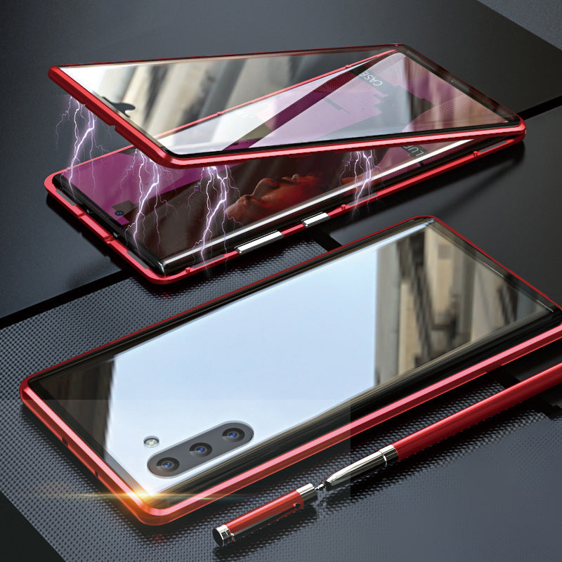 Magnetic Tempered Glass Double-Sided Phone Case for Samsung Galaxy — Shockproof Mobile Protection | Koossa