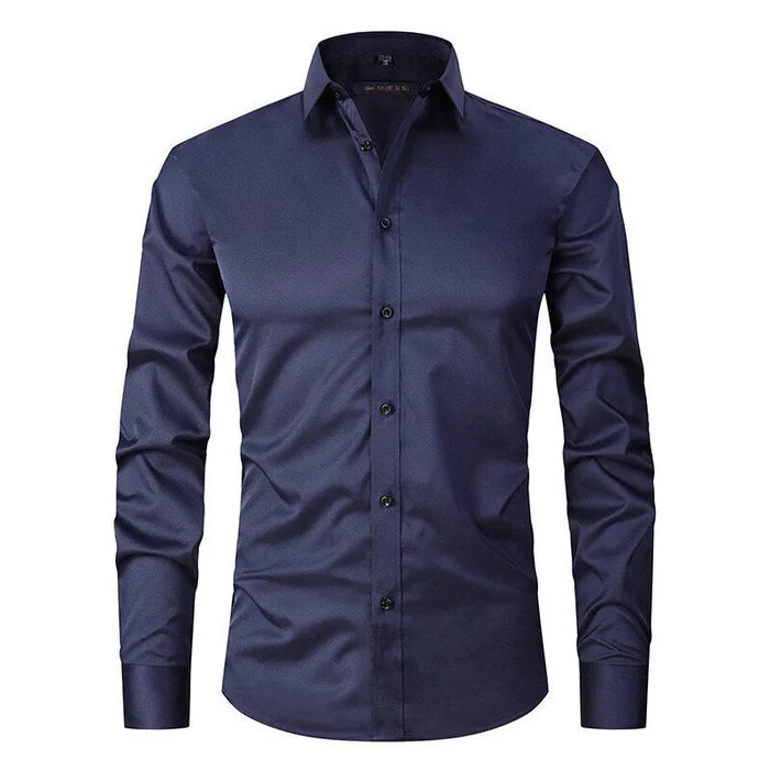Men's Button-Down Long-Sleeved Shirt — Slim-Fit Smart-Casual Shirt for Office & Weekend Wear | Koossa