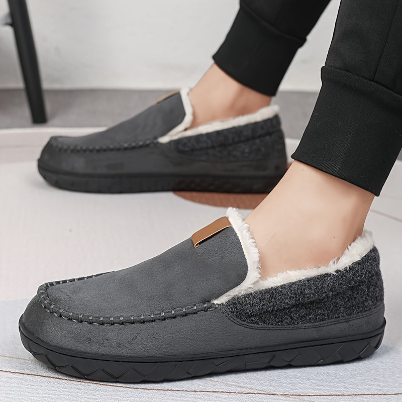 Men's Warm House Slippers — Comfortable Indoor Loafers for Winter Relaxation & Evening Wear | Koossa
