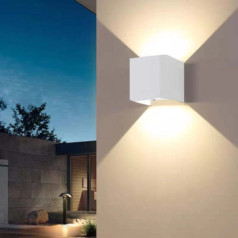 LED Outdoor Wall Sconce Metal Square Adjustable Light Fixture Waterproof IP65 for Patio Garden Porch Entryway Corridor Exterior | Lonoma