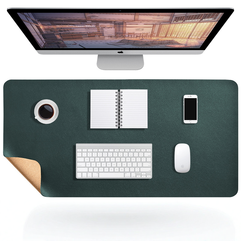Large Vegan Leather Desk Pad — Water-Resistant Anti-Slip Mouse & Laptop Mat for Office, Home Workspace & Gaming Setup | Lonoma