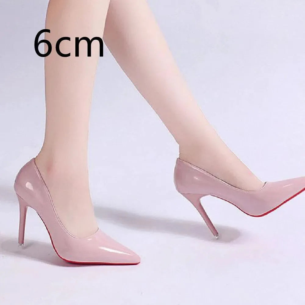 Women's Stiletto Court Shoes with Low Vamp & High Heel — Elegant Pointed Pumps for Office & Evening Wear | Koossa