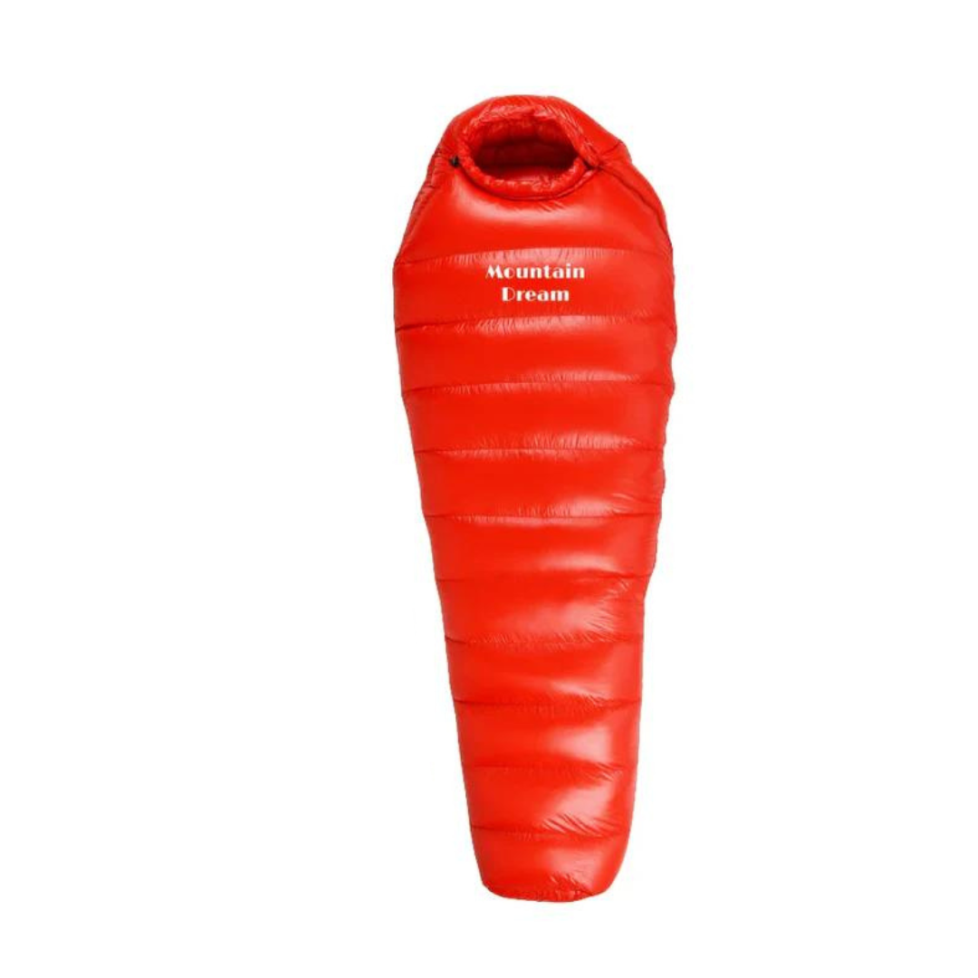 Lightweight Down Sleeping Bag for Camping & Backpacking – 4-Season Insulation with Adjustable Hood & Foot Box | Lonoma