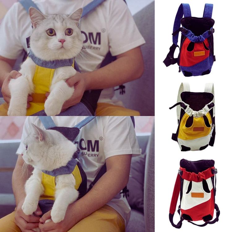 Cat Backpack Carrier Canvas S–XXL 1.5–7.5kg Breathable Travel Bag Portable Cat Carrying Bag Rucksack Vet Trips Hiking | Koossa