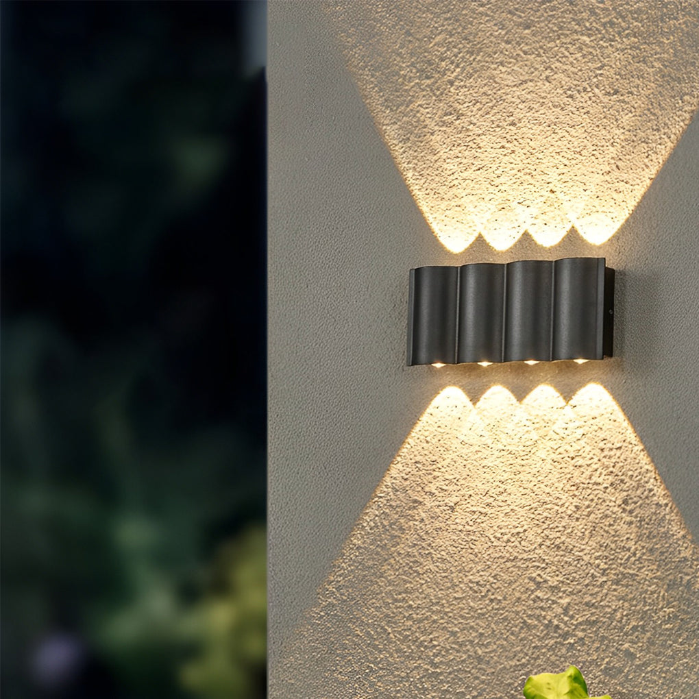 Modern LED Outdoor Wall Sconce – Black Aluminum Waterproof Fixture for Porch, Patio & Entryway Lighting | Lonoma