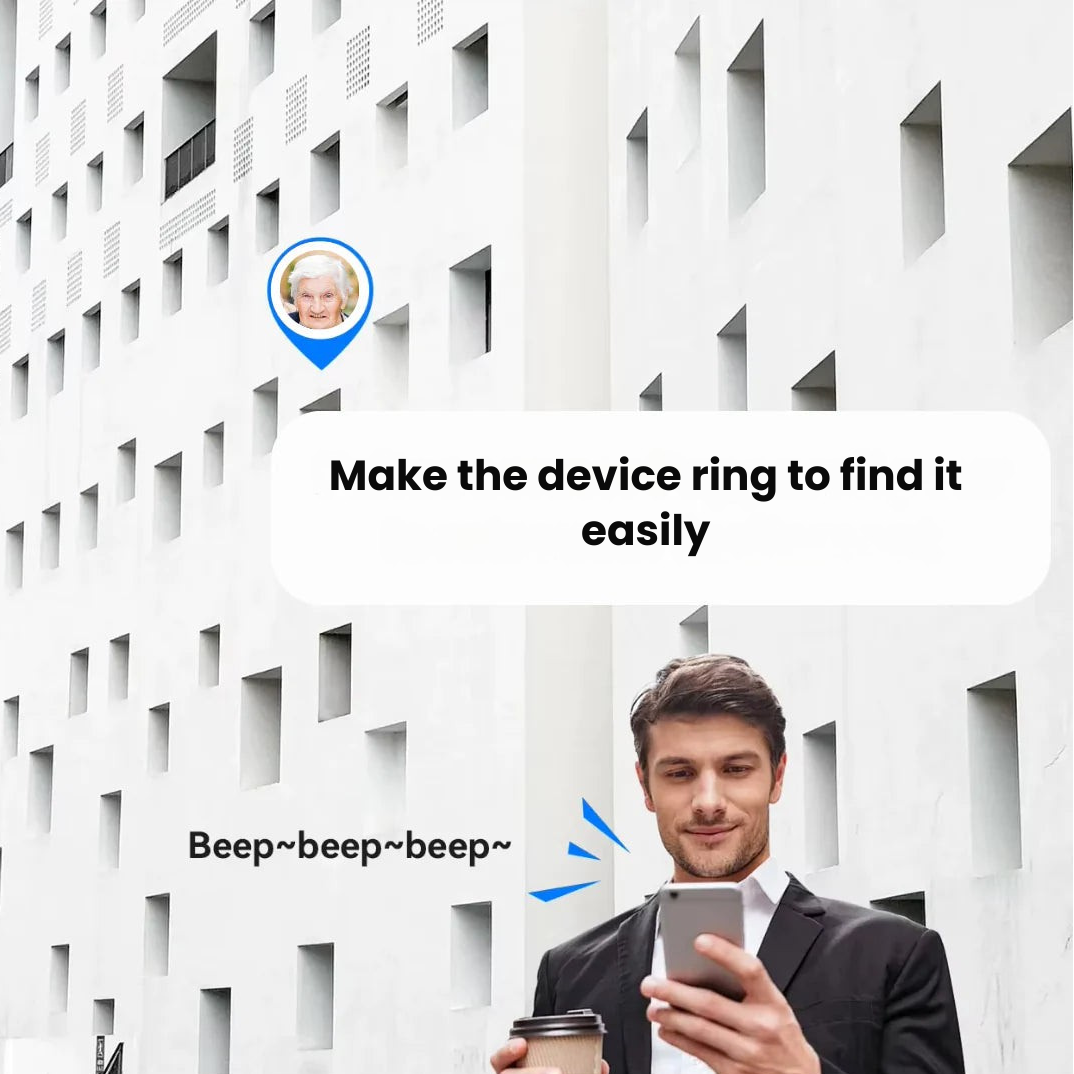 Compact Location Finder for Elderly Adults | Real-Time Positioning Device with 12-Month Battery | No Monthly Fees | Lightweight GPS Locator | Lonoma