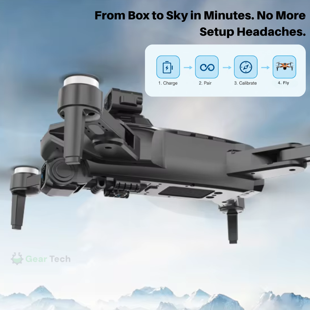 Drone Caméra 8K Double Objectif GPS Moteurs Brushless Vol Stabilisé Professionnel Photographie Aérienne | Koossa