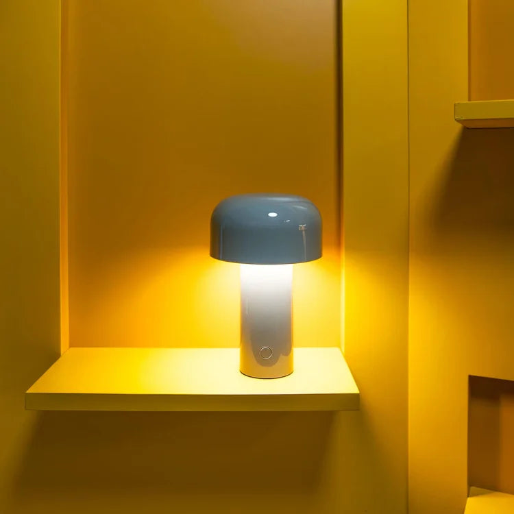 Lampe nomade LED tactile champignon rechargeable dimmable ambiance douce intérieur extérieur décoration | Koossa