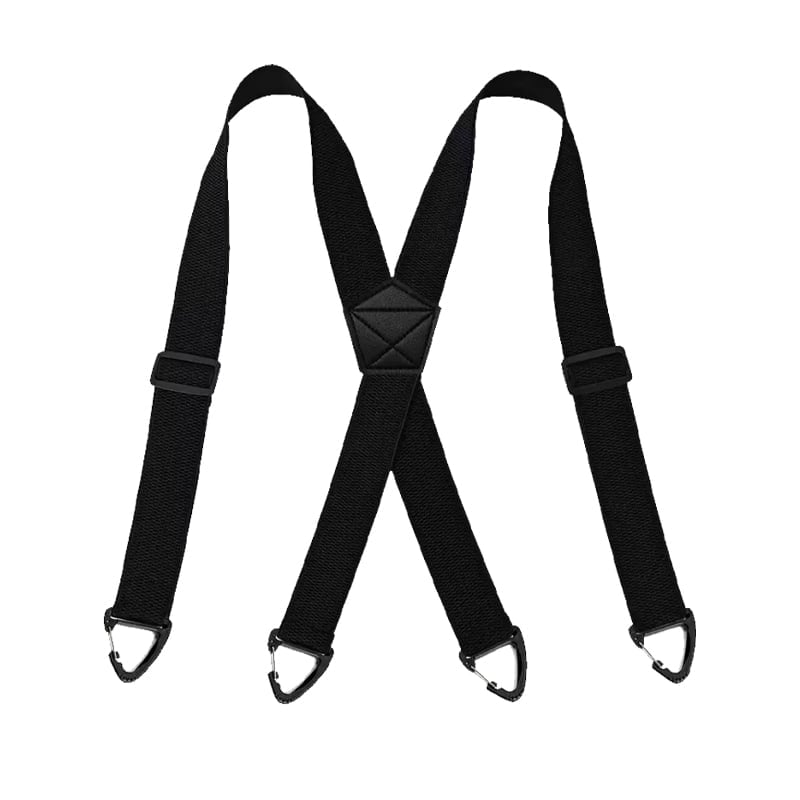 X-Back Suspenders with 4 Clips, Adjustable Elastic Belt Alternative, Non-Slip Grip for Work, Weddings and Everyday Wear | Lonoma