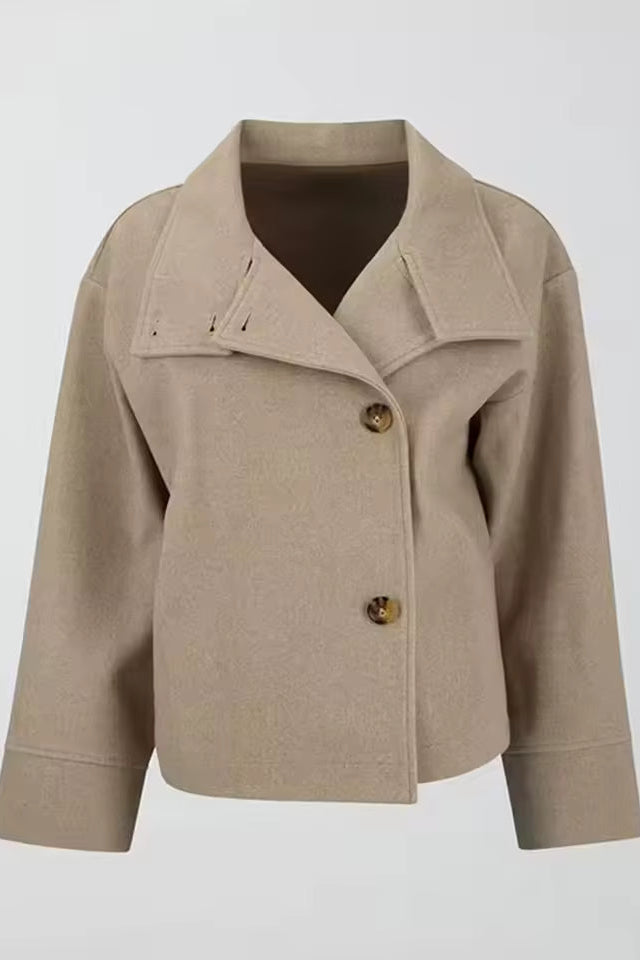 Women's Relaxed Double-Breasted Winter Coat — Elegant Oversized Outerwear for Cold Weather & Everyday Layering | Koossa