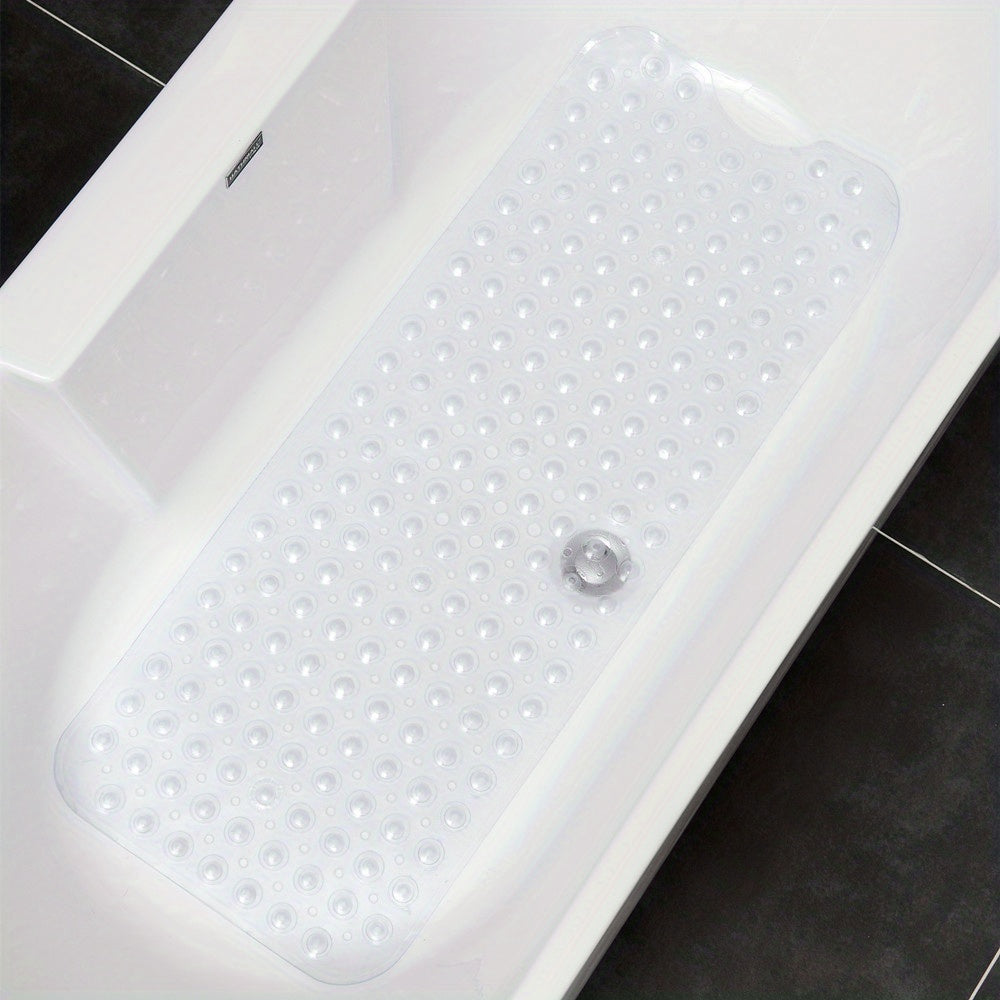 Tapis Antidérapant Extra Long pour Baignoire et Douche avec Ventouses Puissantes 101 × 40 cm Salle de Bains | Koossa