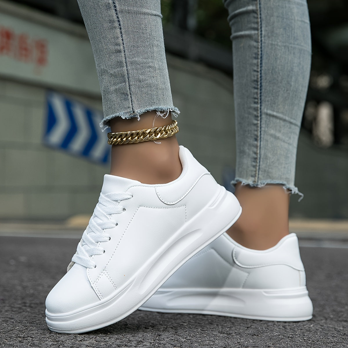 Women's White Textile Trainers with Clean Design & All-Day Comfort for Active Lifestyles | Koossa