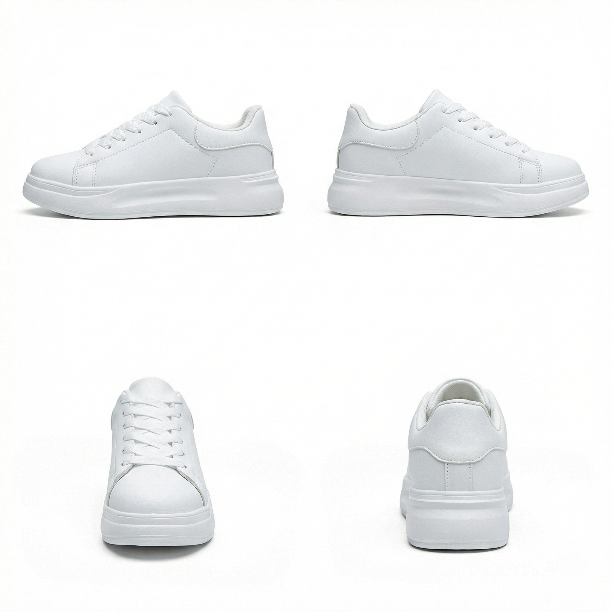 Women's White Textile Trainers with Clean Design & All-Day Comfort for Active Lifestyles | Koossa