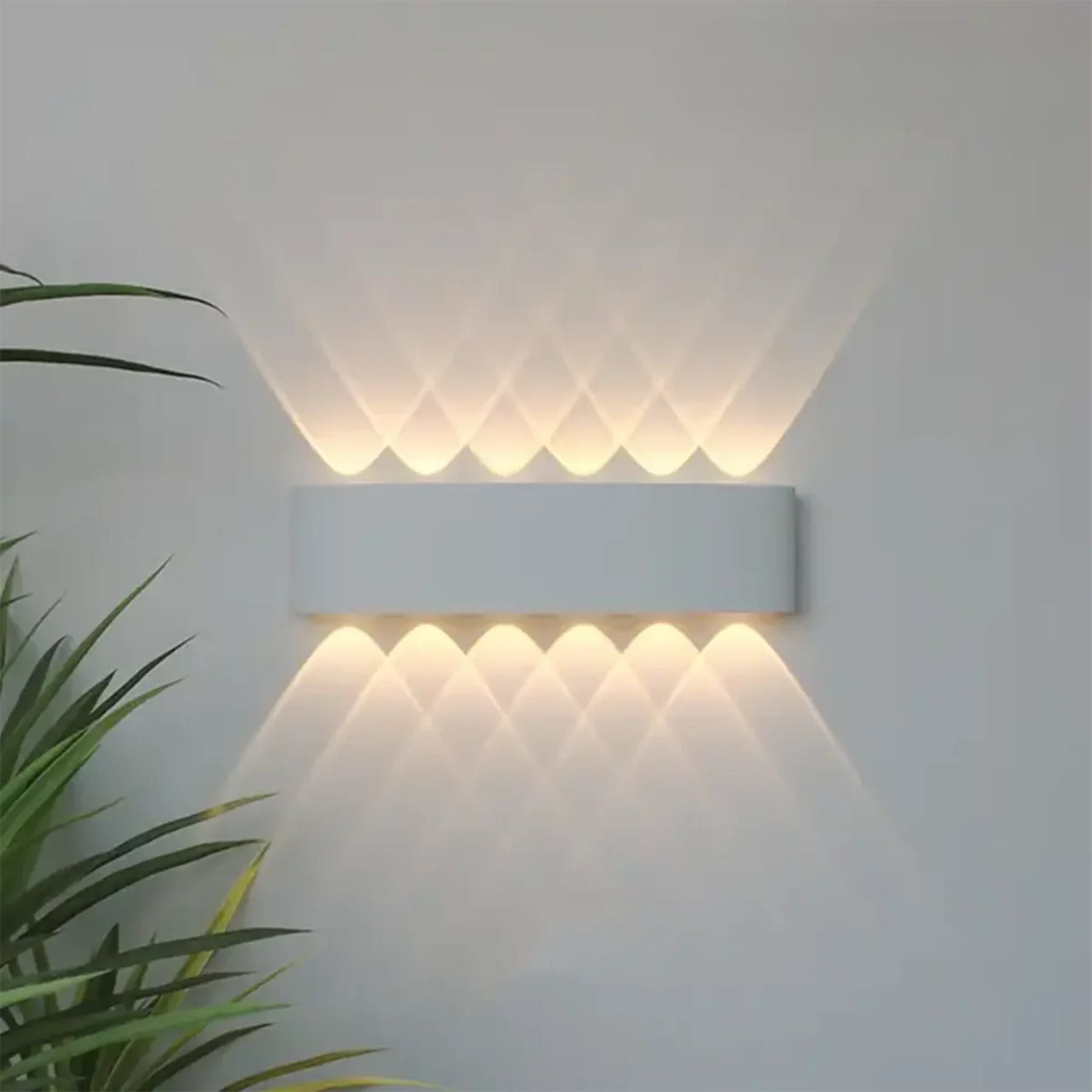 Applique murale LED IP65 double faisceau haut-bas intérieur extérieur moderne pour façade terrasse couloir | Koossa