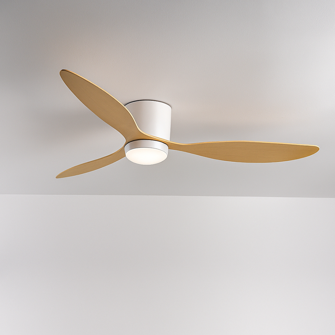 42 Inch Ceiling Fan with Dimmable LED Light, Reversible 3-Speed Quiet Motor, Modern Low Profile Fan for Bedroom, Living Room & Office | Lonoma