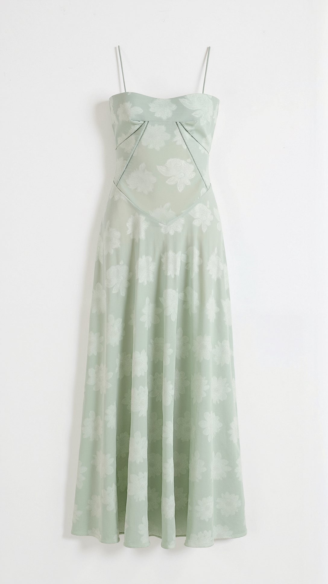 Women's Floor-Length Slip Dress in Satin-Finish Fabric for Summer Weddings and Elegant Evening Celebrations | Koossa