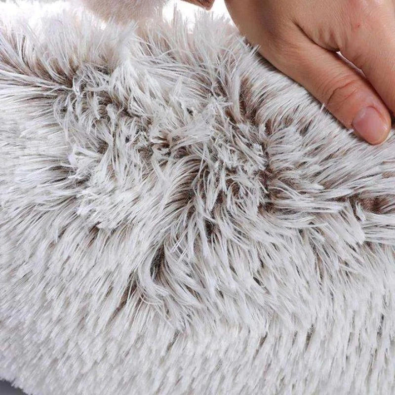 Dog Bed Calming Donut Plush Round Cushion Washable Anti-Slip XS S M L XL XXL Puppy Cat Pet Sleeping Mat | Koossa