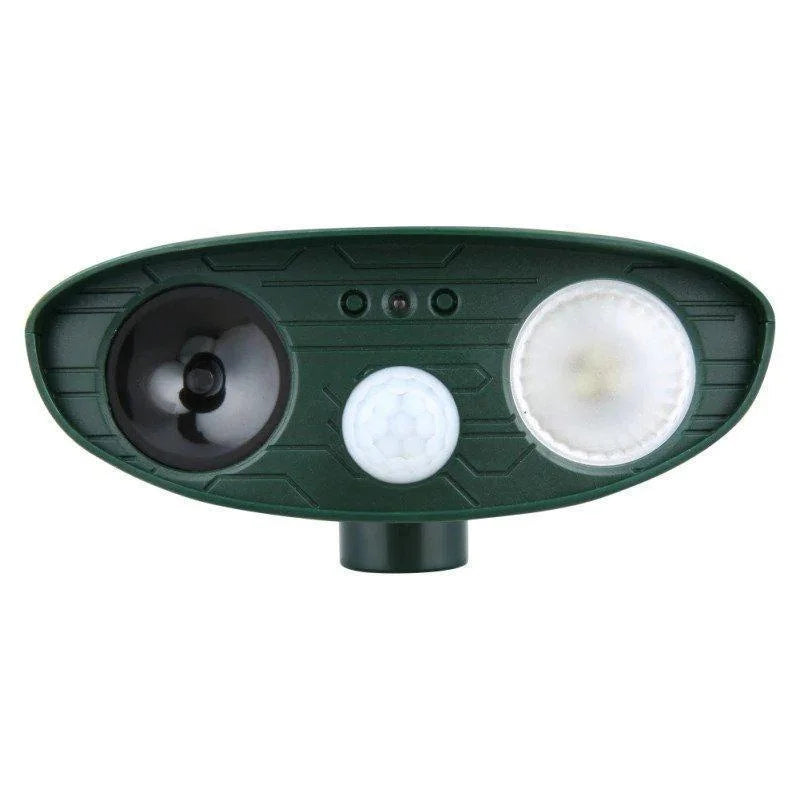 Solar Animal Repeller Ultrasonic Outdoor, Motion-Activated Strobe Light, Weatherproof Yard Deterrent for Garden, Lawn, Deer & Raccoons | Lonoma