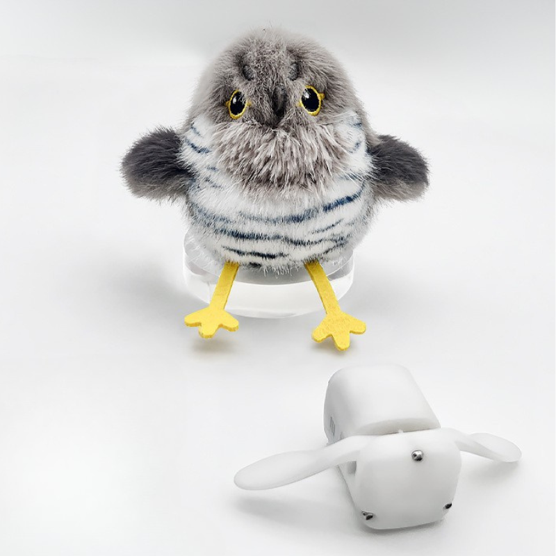 Cat Singing Bird Toy Plush Touch Activated Chirping Sound Realistic Owl Toucan Sparrow Indoor Kitten Hunt Play | KoossaCat Singing Bird Toy Plush Touch Activated Chirping Sound Realistic Owl Toucan Sparrow Indoor Kitten Hunt Play | Koossa