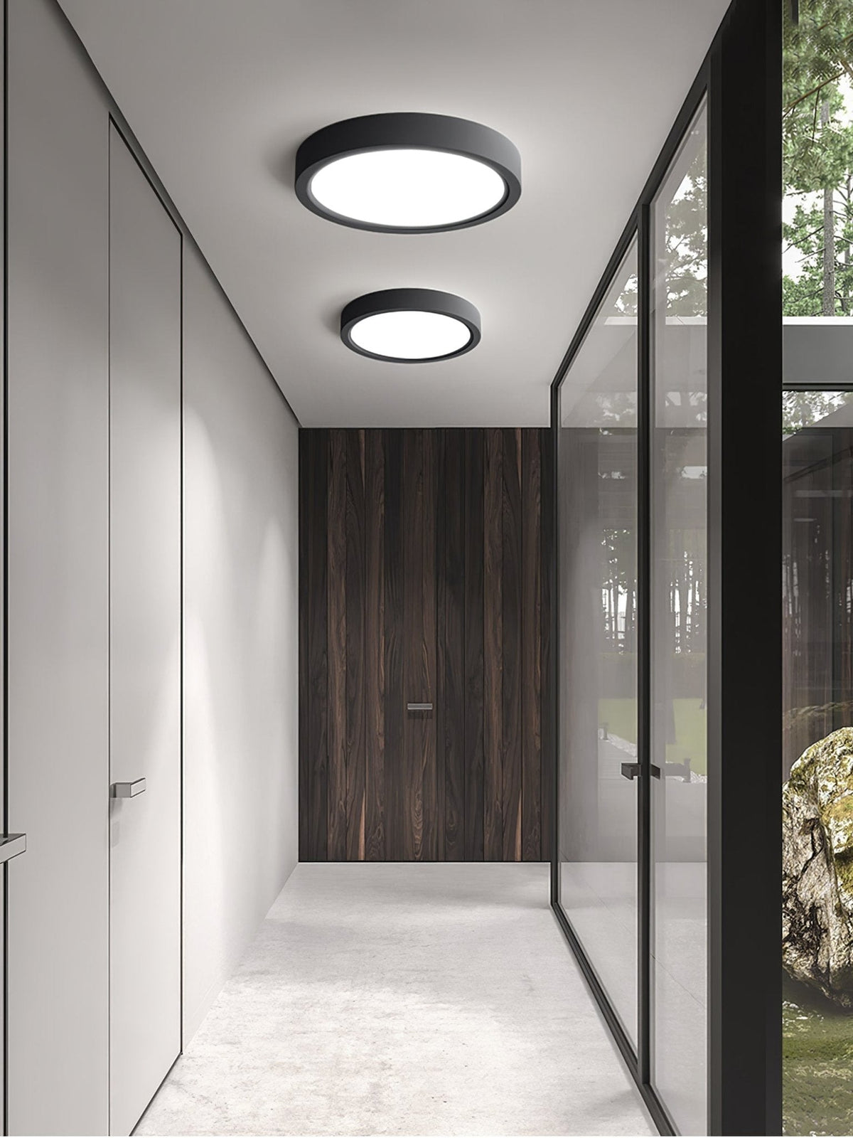 Ultra-Slim LED Flush Mount Ceiling Light – Modern Round Design, Dimmable, Low Profile – For Kitchen, Bedroom, Hallway | Lonoma
