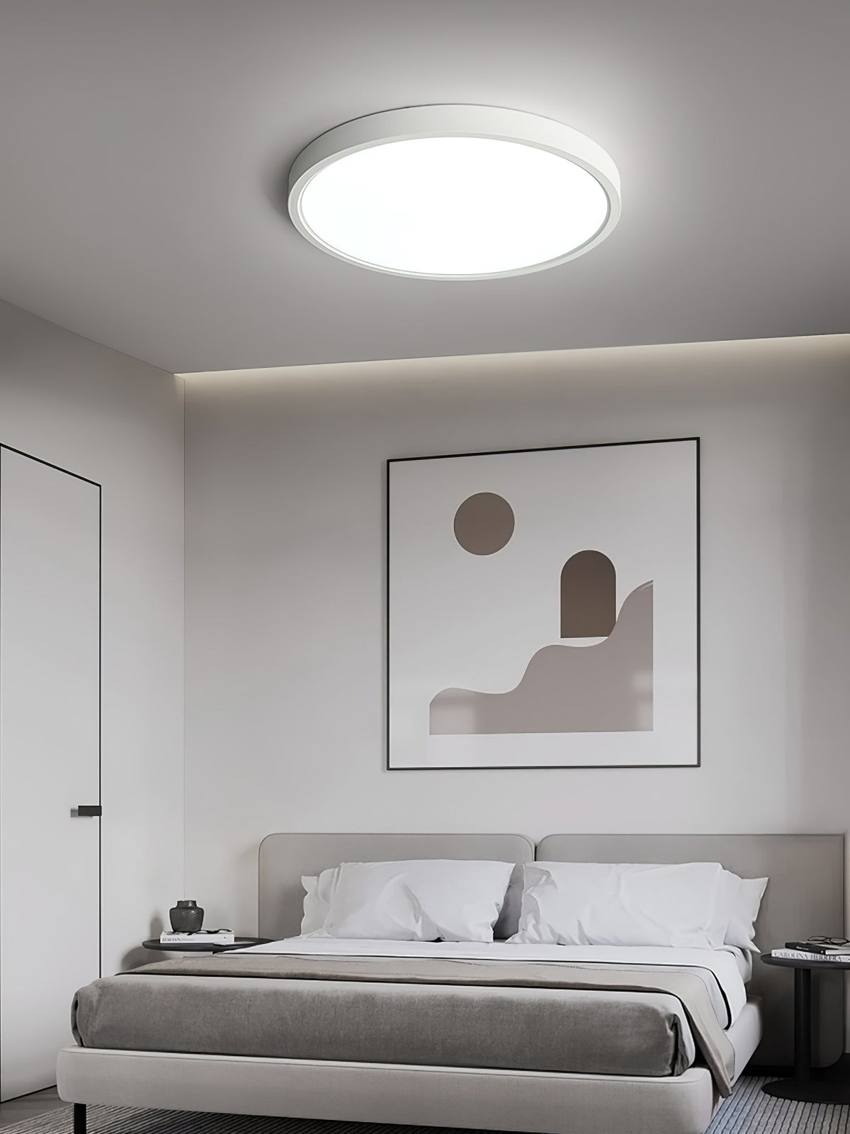 Ultra-Slim LED Flush Mount Ceiling Light – Modern Round Design, Dimmable, Low Profile – For Kitchen, Bedroom, Hallway | Lonoma