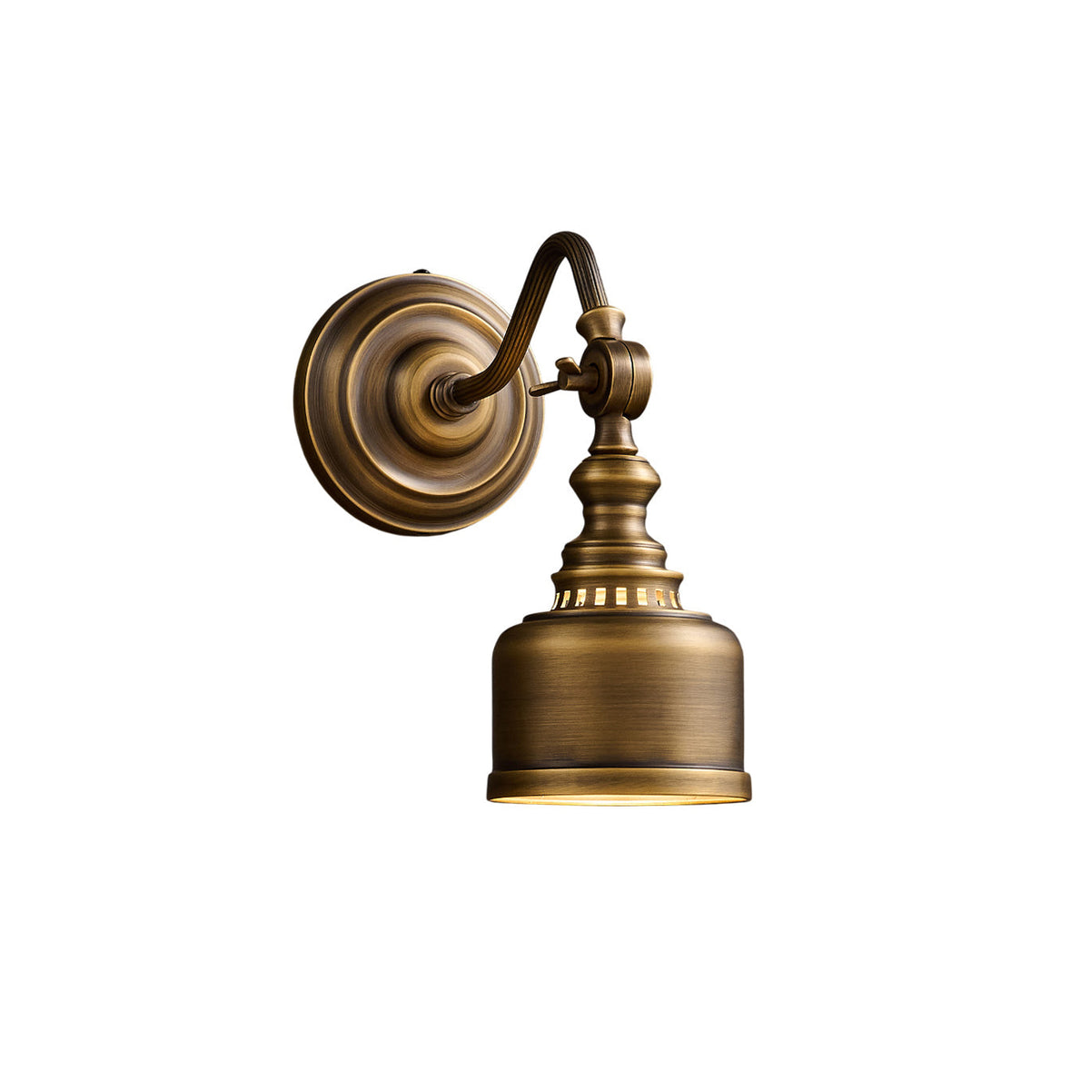 Adjustable Brass Wall Reading Light with Gooseneck Arm – Vintage Sconce for Bedroom, Bedside & Living Room | Lonoma