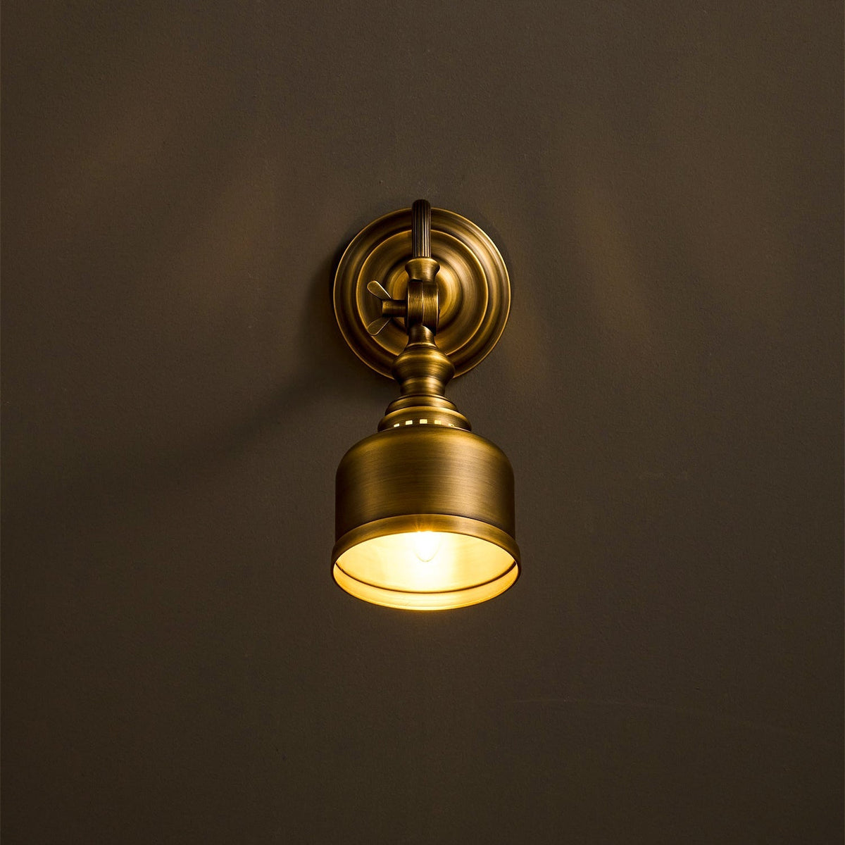 Adjustable Brass Wall Reading Light with Gooseneck Arm – Vintage Sconce for Bedroom, Bedside & Living Room | Lonoma