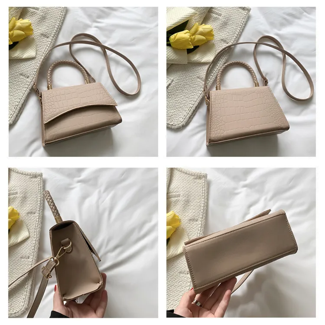 Women's Top Handle Handbag with Detachable Crossbody Strap — Classic Everyday Bag for Work & Leisure | Koossa