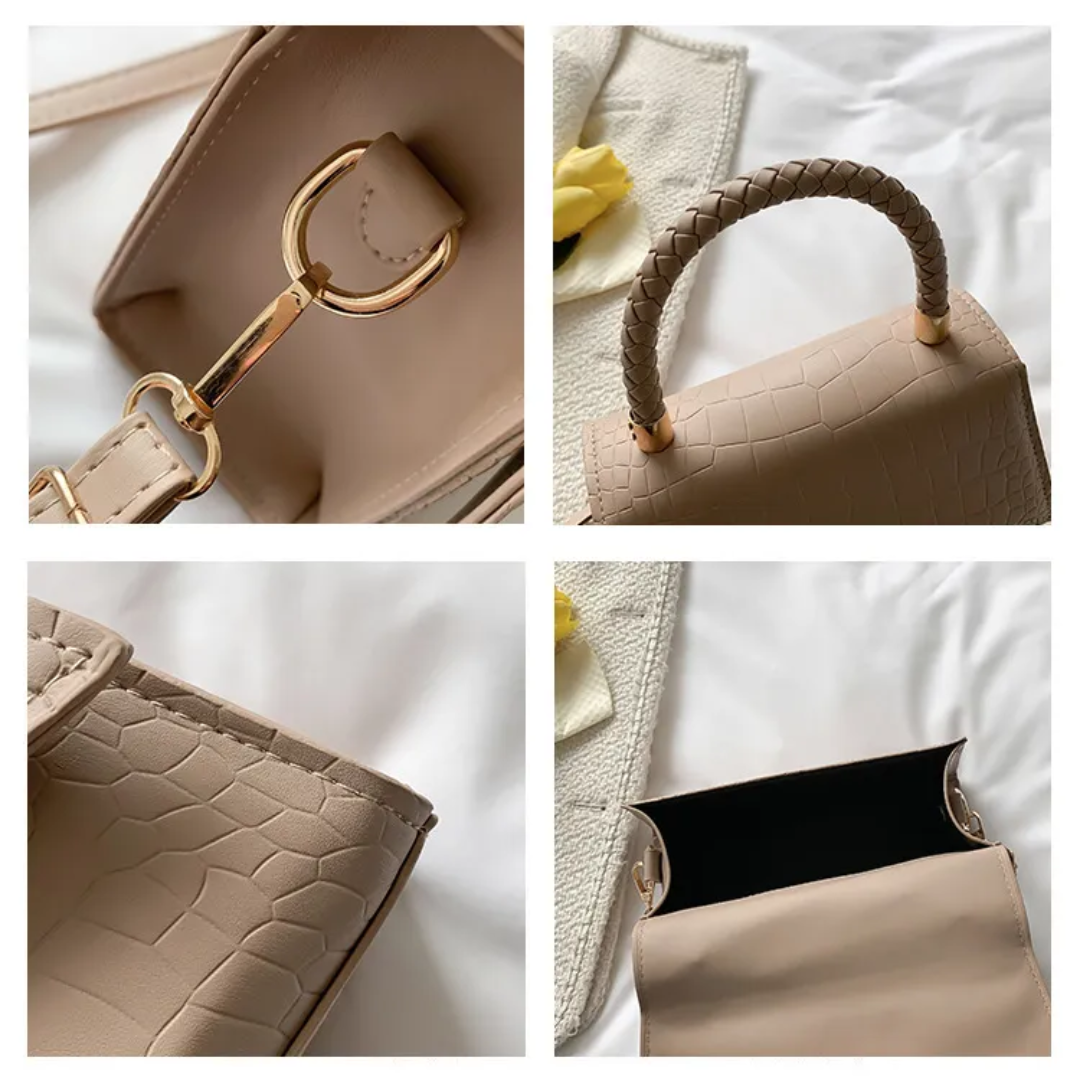 Women's Top Handle Handbag with Detachable Crossbody Strap — Classic Everyday Bag for Work & Leisure | Koossa
