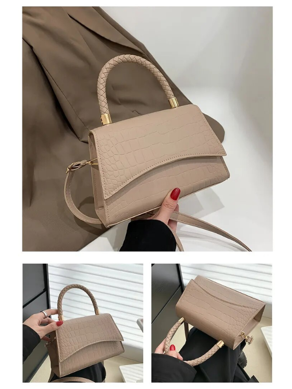 Women's Top Handle Handbag with Detachable Crossbody Strap — Classic Everyday Bag for Work & Leisure | Koossa
