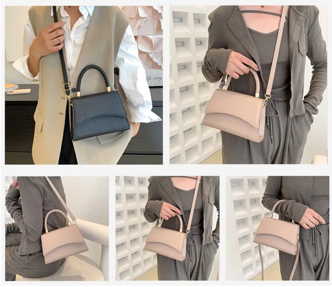 Women's Top Handle Handbag with Detachable Crossbody Strap — Classic Everyday Bag for Work & Leisure | Koossa