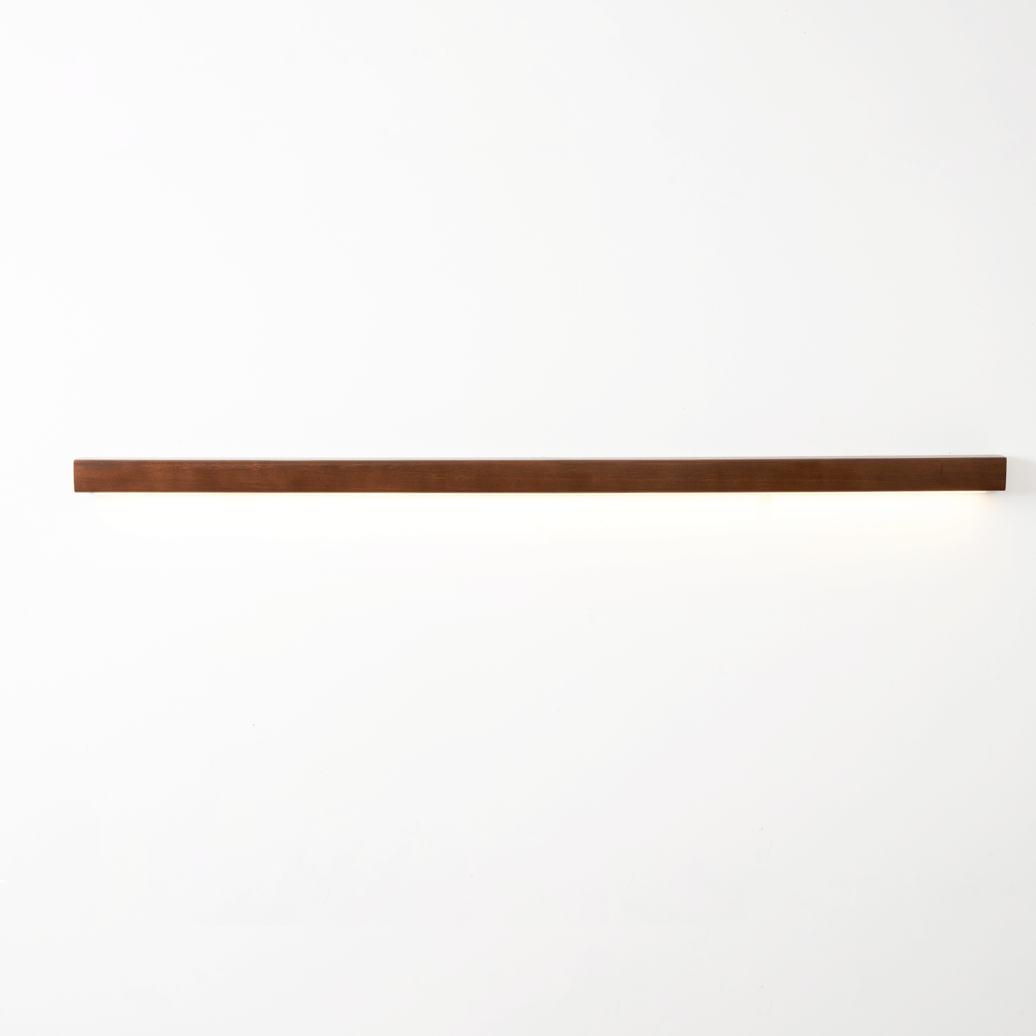 Linear Wood Wall Light LED Modern Minimalist Sconce Pine Walnut Frame Hallway Bathroom Bedroom Vanity Mirror Lighting Fixture Warm Cool | Lonoma